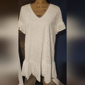 Promesa Eyelet Lined Dress